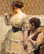 William Vincent Cahill Grandmother's Gown oil painting